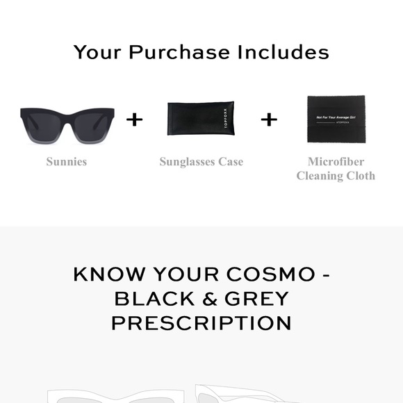 TOPFOXX COSMO BLACK & GREY GLASSES. - Picture 3 of 11